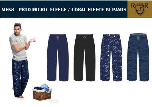 Mens Coral Fleece Pyjama Pants - Carton of 24