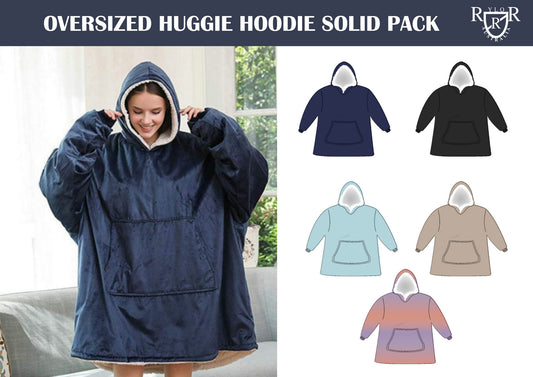 Oversized Sherpa Fleece Giant Hoodie - Carton of 12