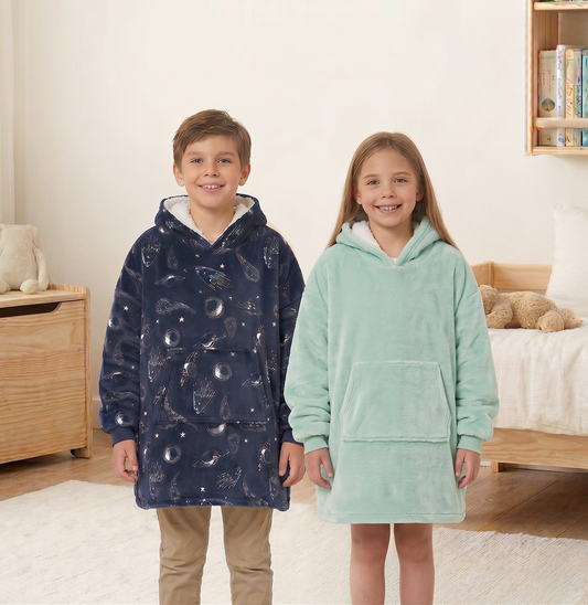 Kids Oversized Sherpa Fleece Giant Hoodie - Carton of 20