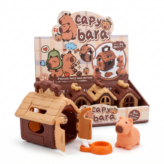 Capybara Pet House in 12 Piece Display Box