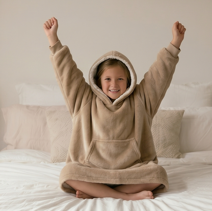 Kids Oversized Sherpa Fleece Giant Hoodie - Carton of 20