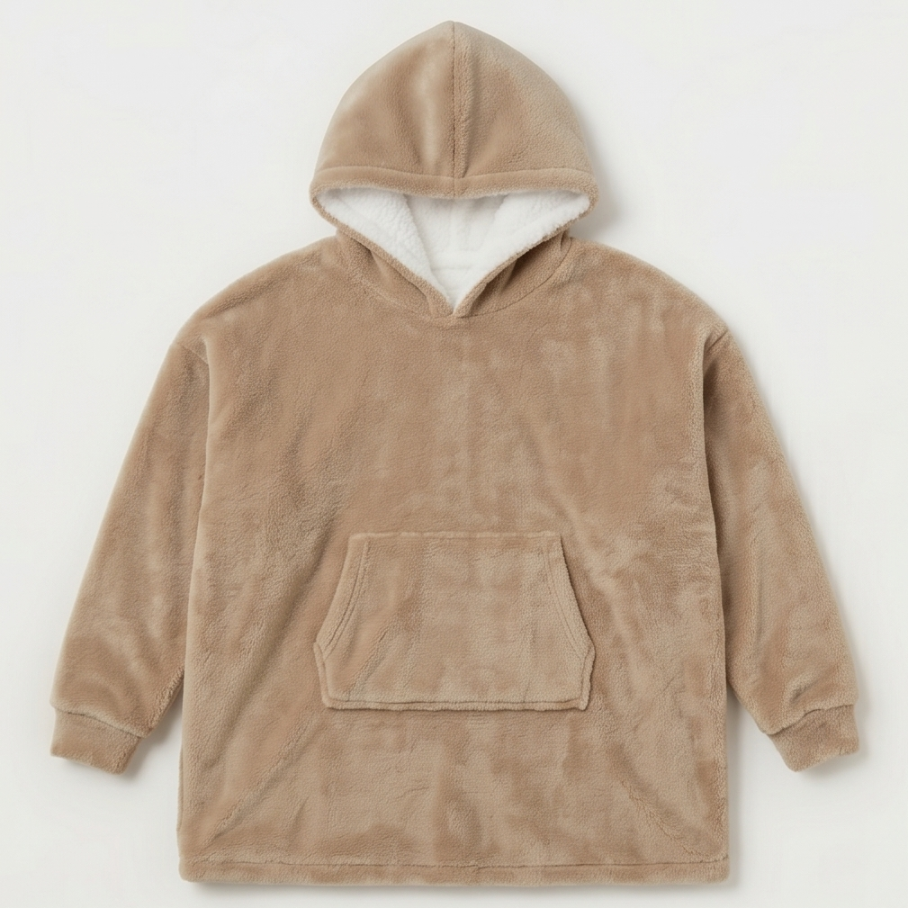 Kids Oversized Sherpa Fleece Giant Hoodie - Carton of 20