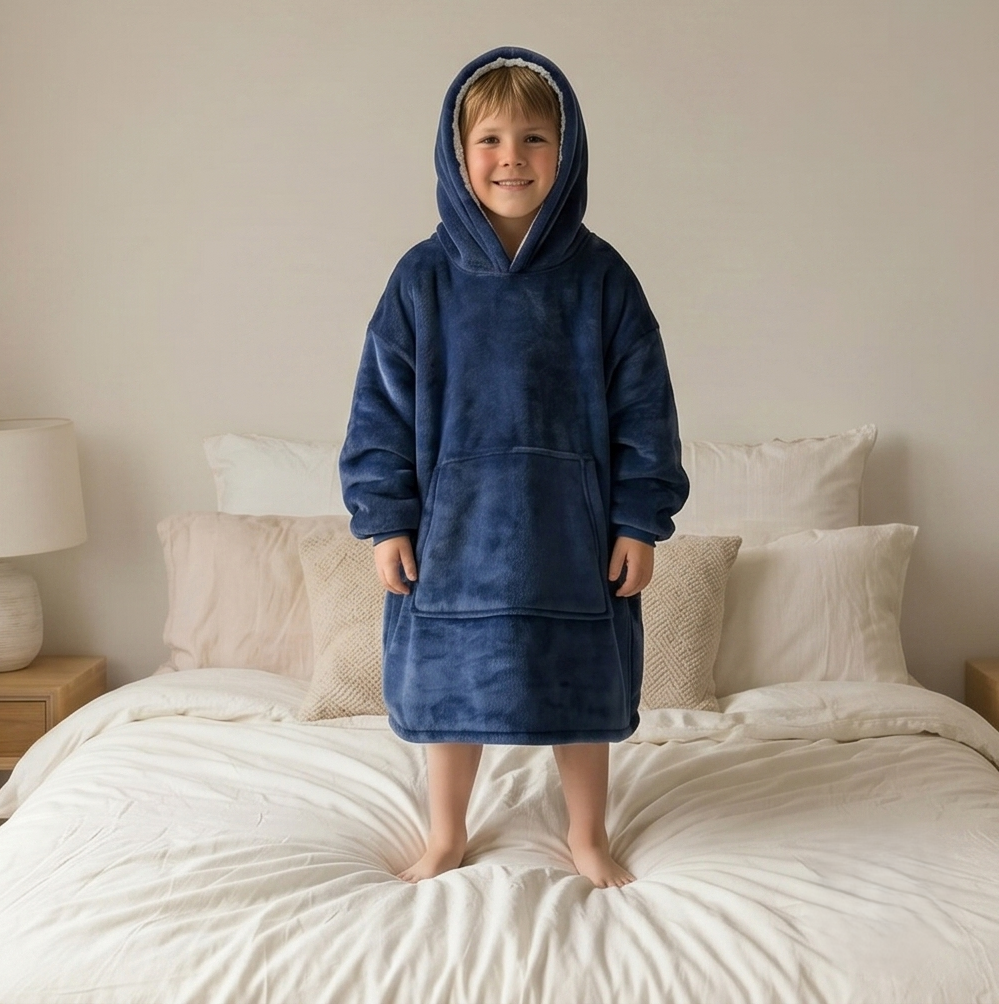 Kids Oversized Sherpa Fleece Giant Hoodie - Carton of 20