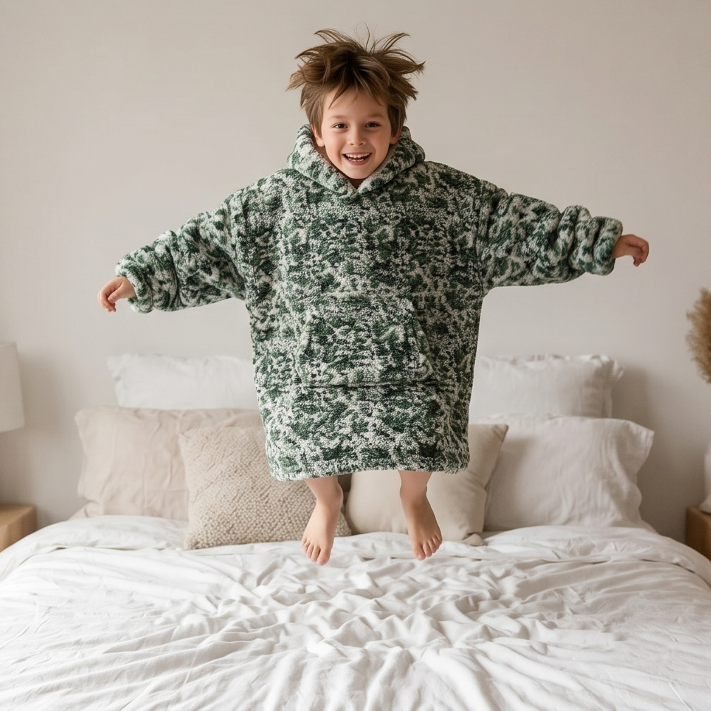 Kids Oversized Sherpa Fleece Giant Hoodie - Carton of 20
