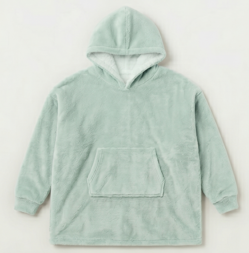 Kids Oversized Sherpa Fleece Giant Hoodie - Carton of 20