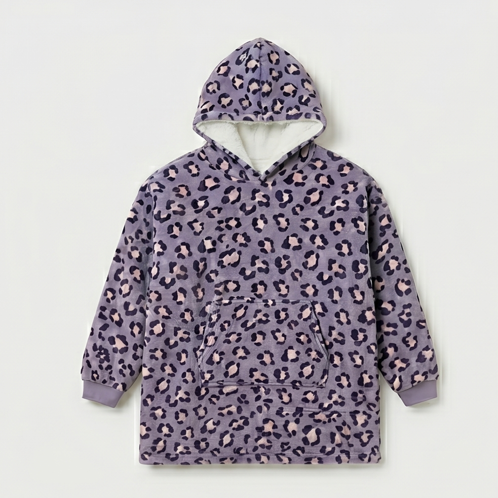 Kids Oversized Sherpa Fleece Giant Hoodie - Carton of 20