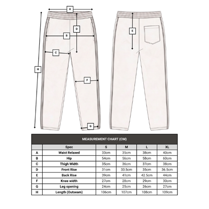 Mens Fleece Track Pants with Open Hem - Carton of 24
