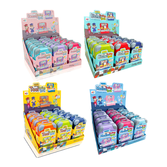 Miniature Trolley Bag Toy Sets in 12 Piece Display Box