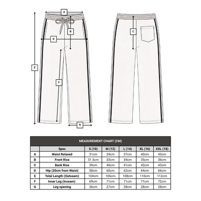 Womens Wide Leg Track Pants - Carton of 24